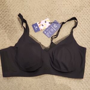 HONEYLOVE Crossover Black Wireless Bra 2X New With Tags